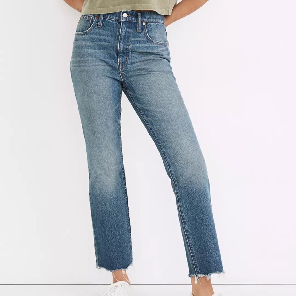 Madewell Cali Demi-Boot Jeans: Destructed-Hem Edition